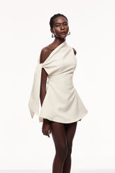 Boadicea Tek Omuzlu Bağcıklı Mini Kayısı Elbisesi